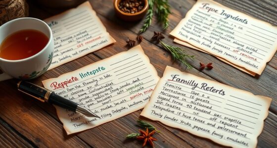 create custom family recipes