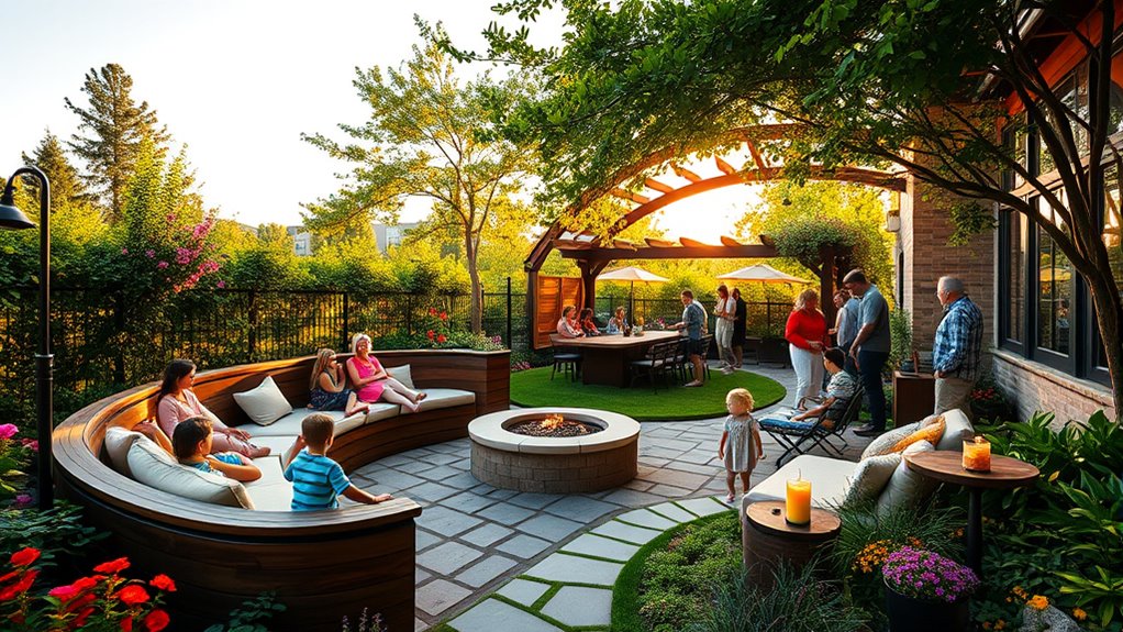 create inviting outdoor gathering space