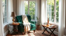 creating a peaceful reading corner