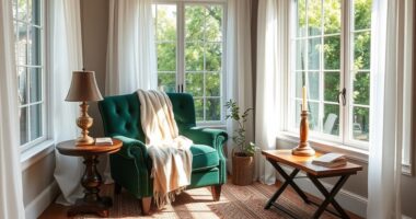 creating a peaceful reading corner