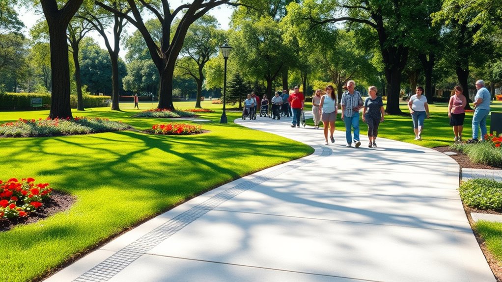 inclusive outdoor pathway design