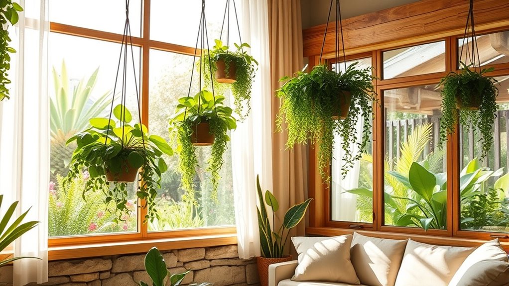 indoor plants and natural light