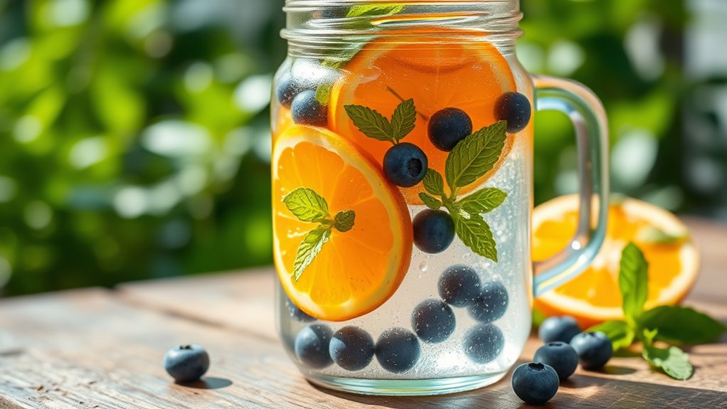 infused water and hydrating snacks