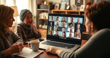 joining online caregiver groups