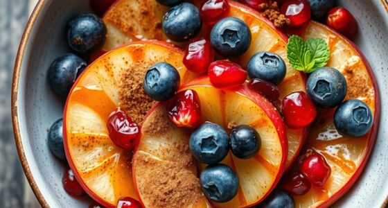 low sugar fruit spice desserts