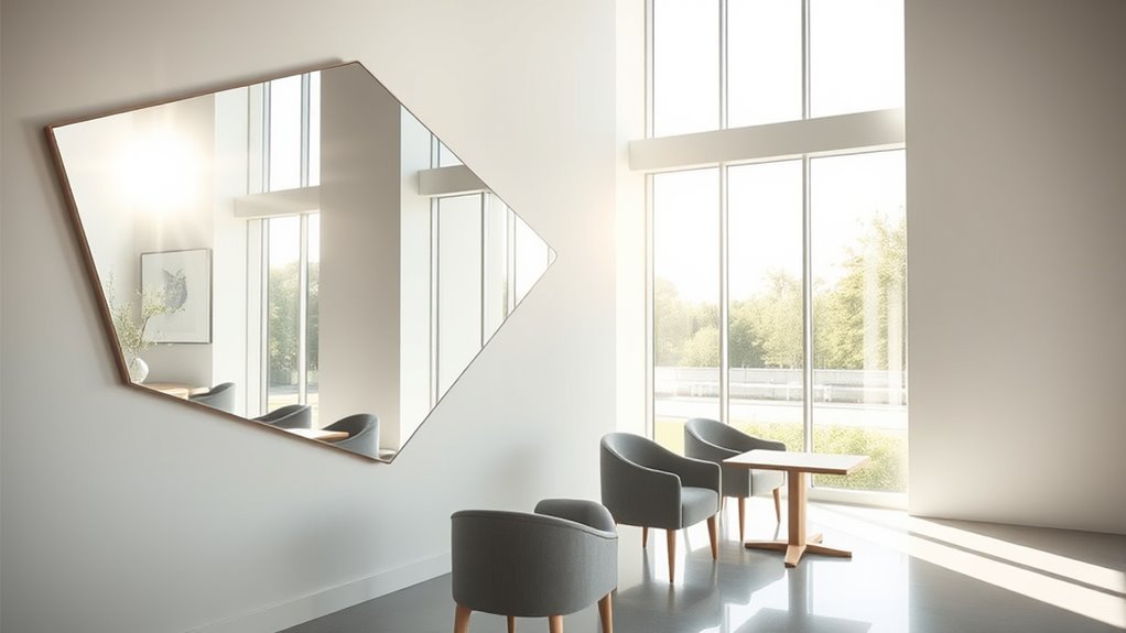 mirrors enhance light and space