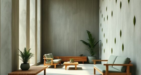 muted green moss tones