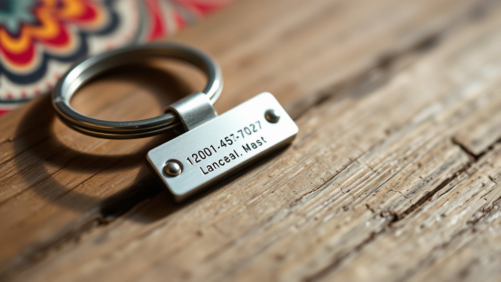 personalized coordinate keychain ideas