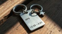 personalized coordinate keychains