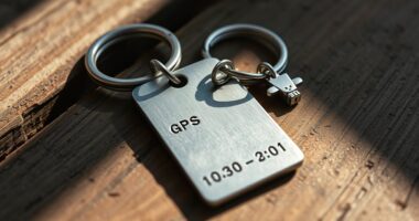 personalized coordinate keychains