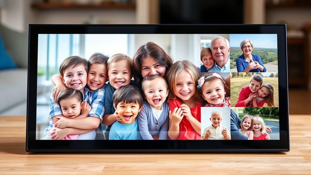 secure connected photo display