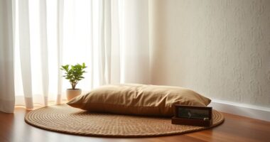 set up personal meditation space