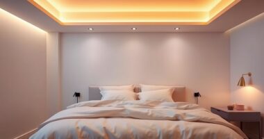 sleep enhancing light installation