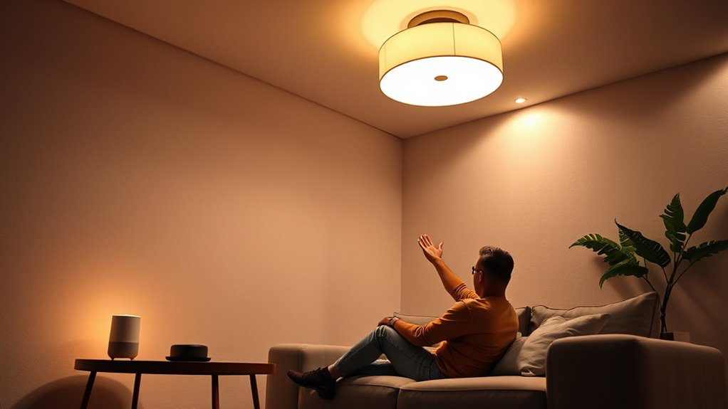 voice controlled lighting setup