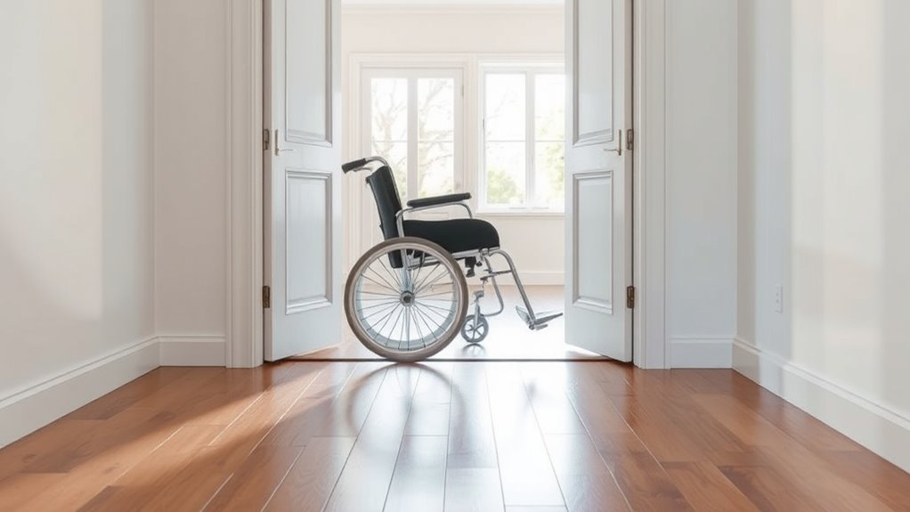 widened doorways improve accessibility