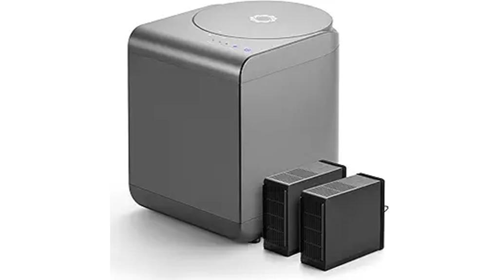 electric gray kitchen composter