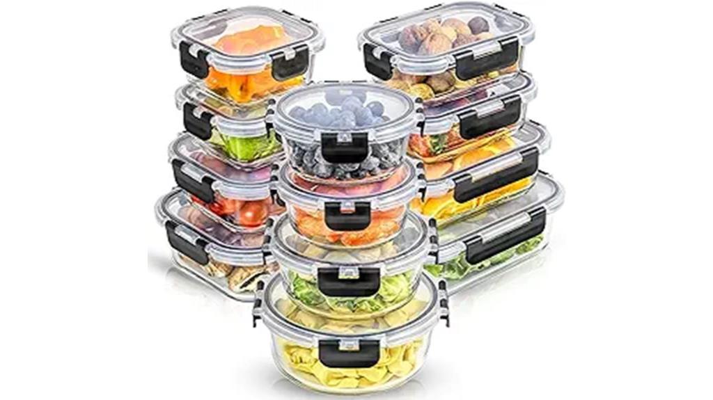 glass storage container set