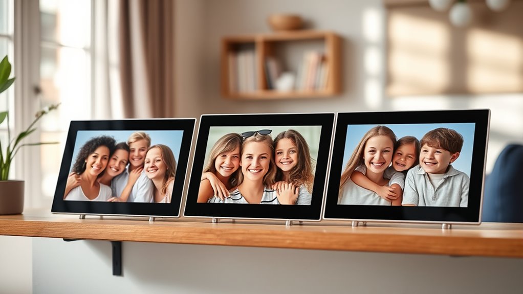 top email enabled digital frames