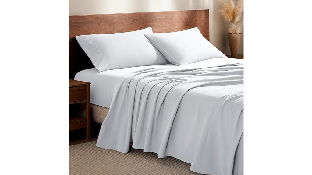 white cotton flannel sheets