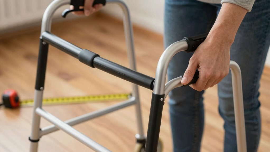 testing rollator walker adjustments