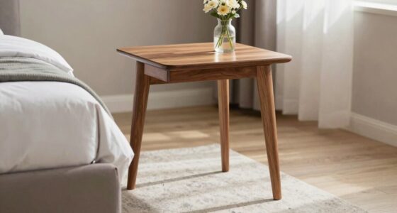 wobble free over bed table setup