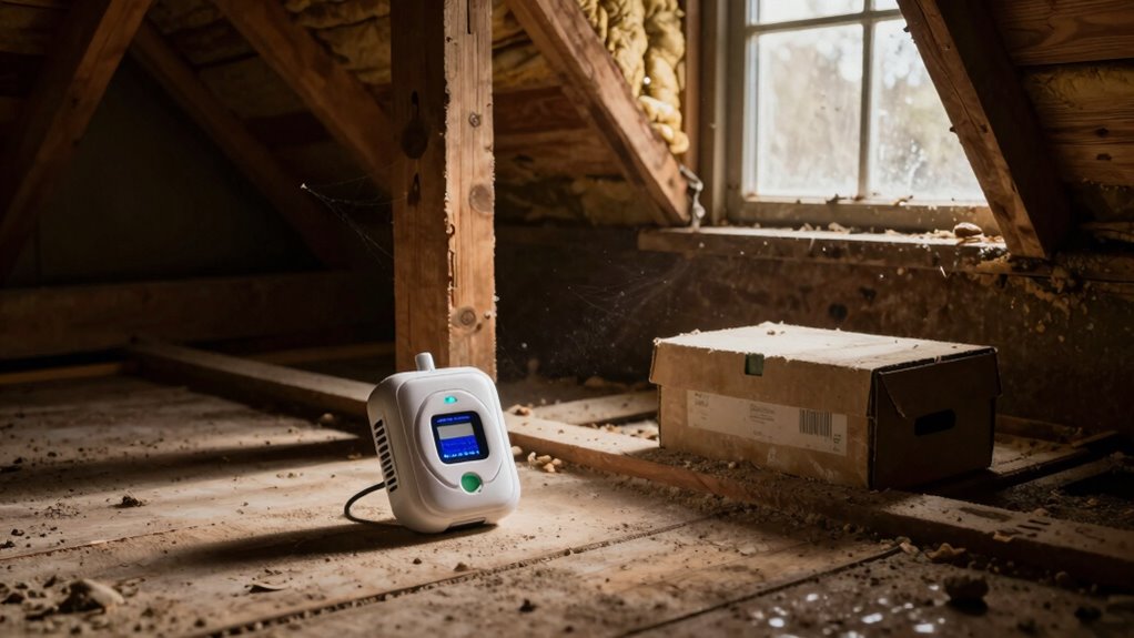 attic leak detector installation