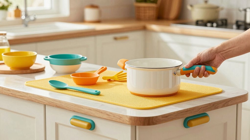 enhanced kitchen safety mats