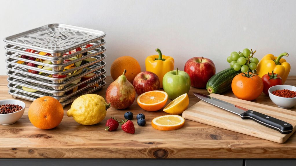 fresh ingredients uniform sizes
