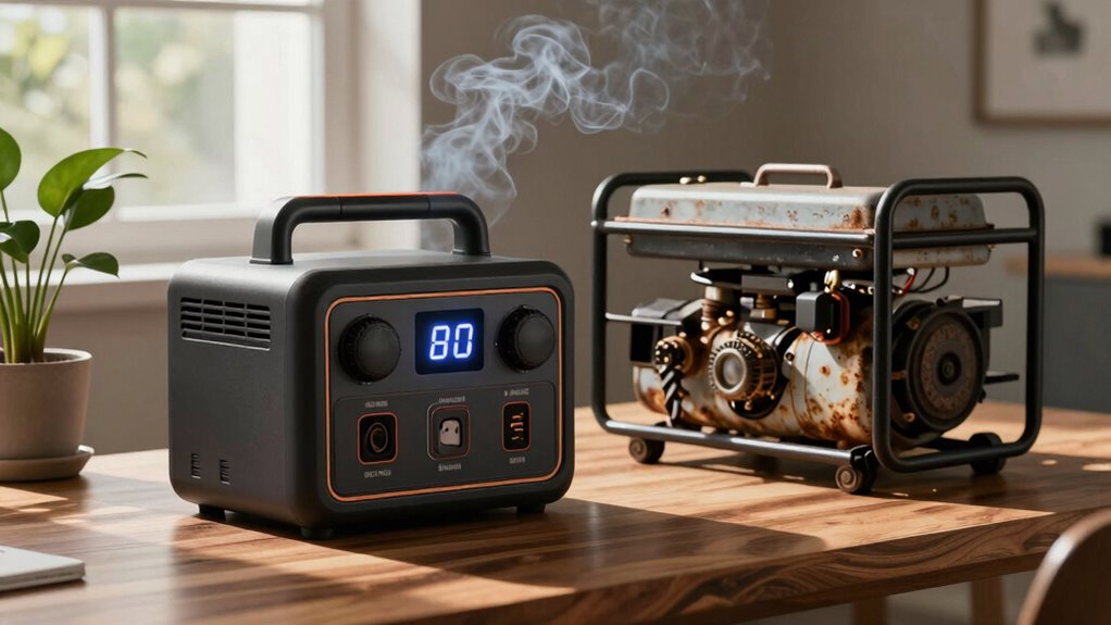 generators vs power stations emissions