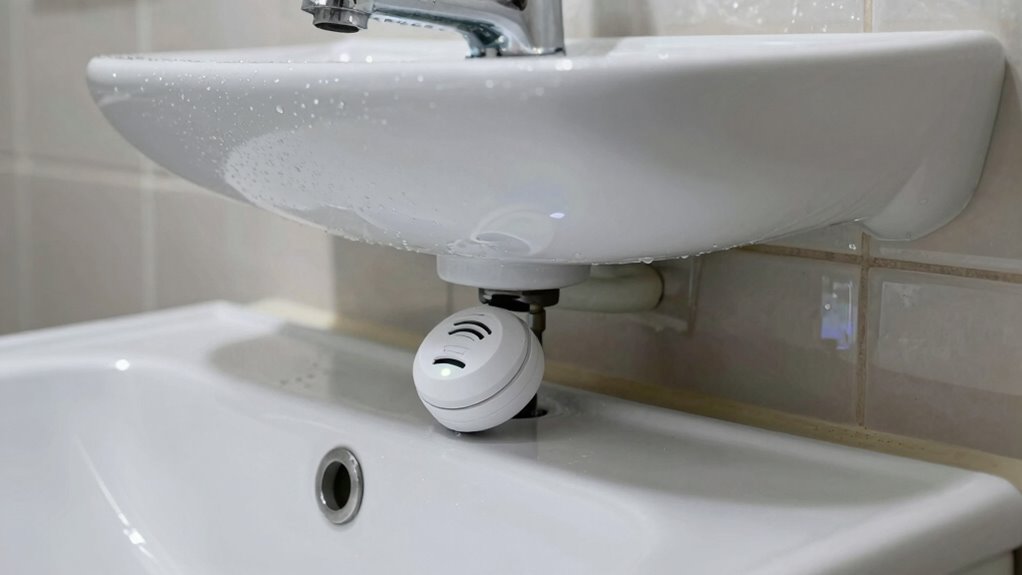 inspect for bathroom leaks