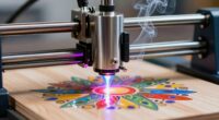 laser engraving material guide
