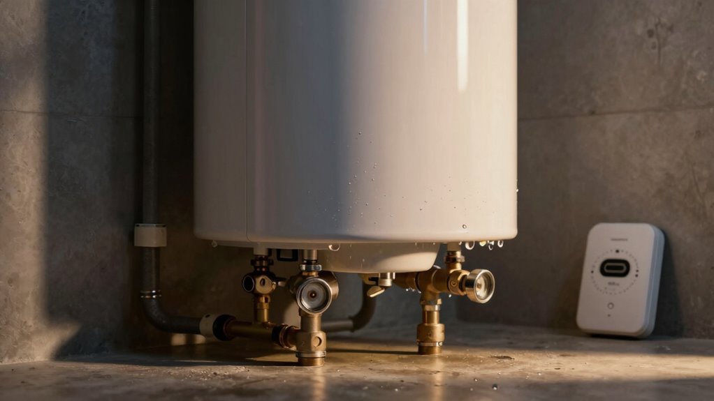 monitor water heater leaks