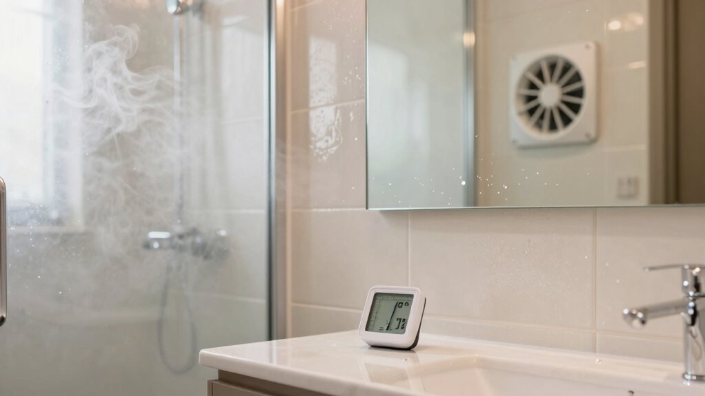 optimal bathroom humidity management