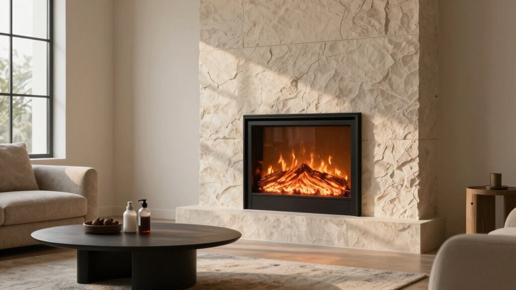 optimal electric fireplace placement