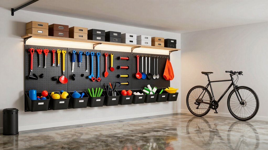 optimize garage wall storage