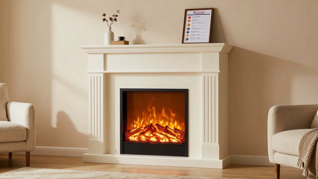 safe electric fireplace installation
