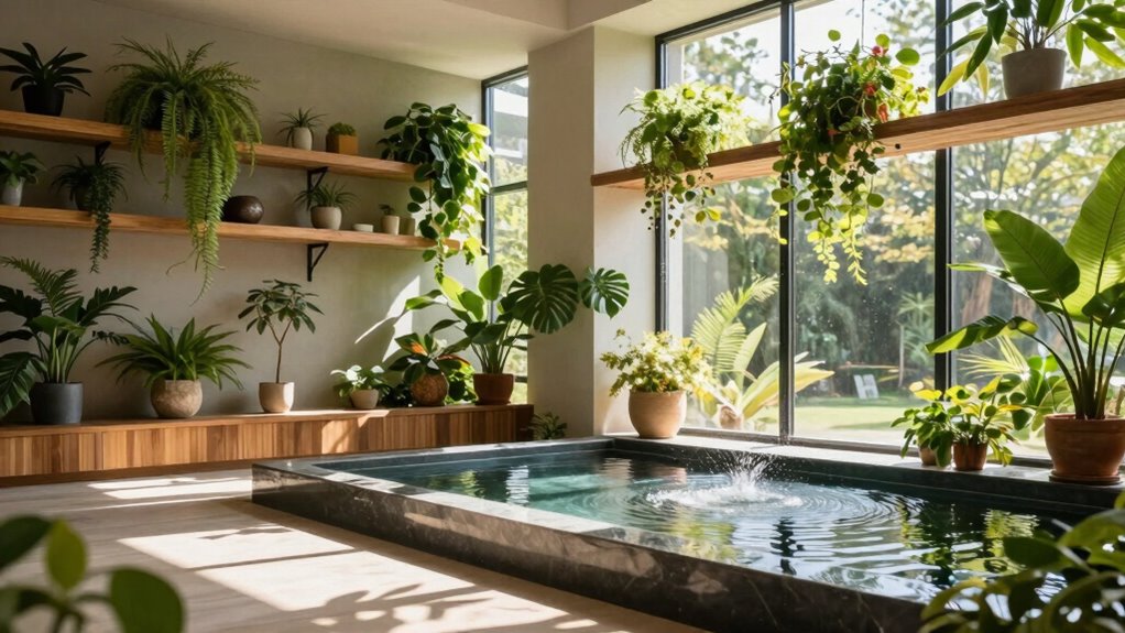 tranquil water feature placement