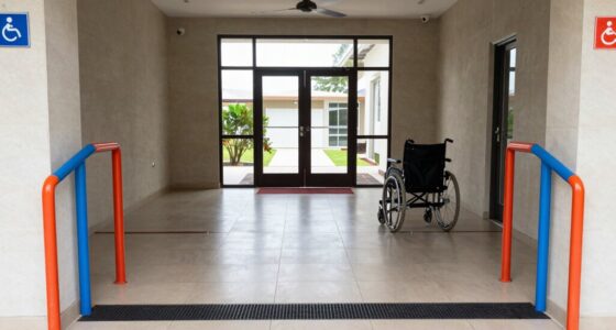 accessible secure well lit doorway