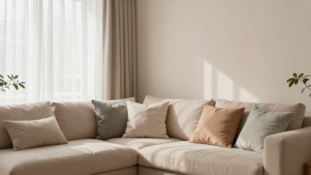 calming lighting and decor