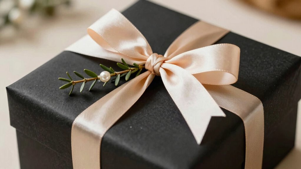 elegant minimalist gift presentation