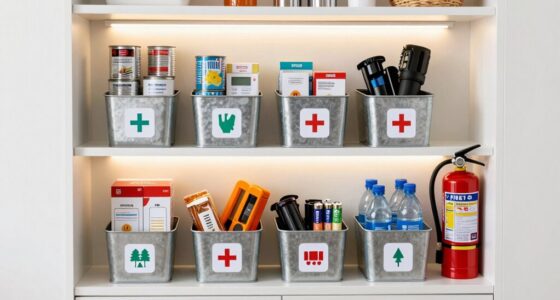 emergency preparedness shelf organization