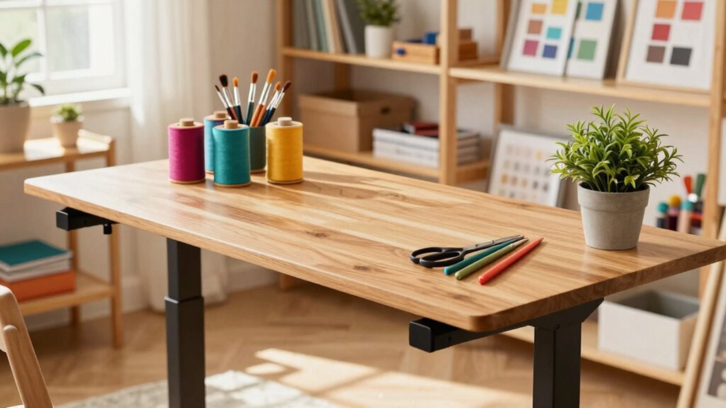 ergonomic flexible craft workspace