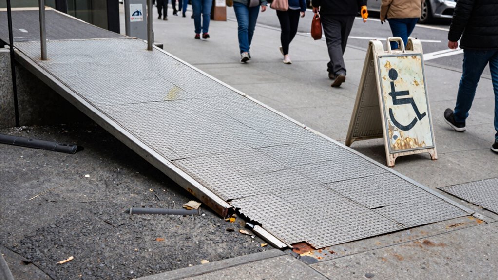 proper slope ensures accessibility