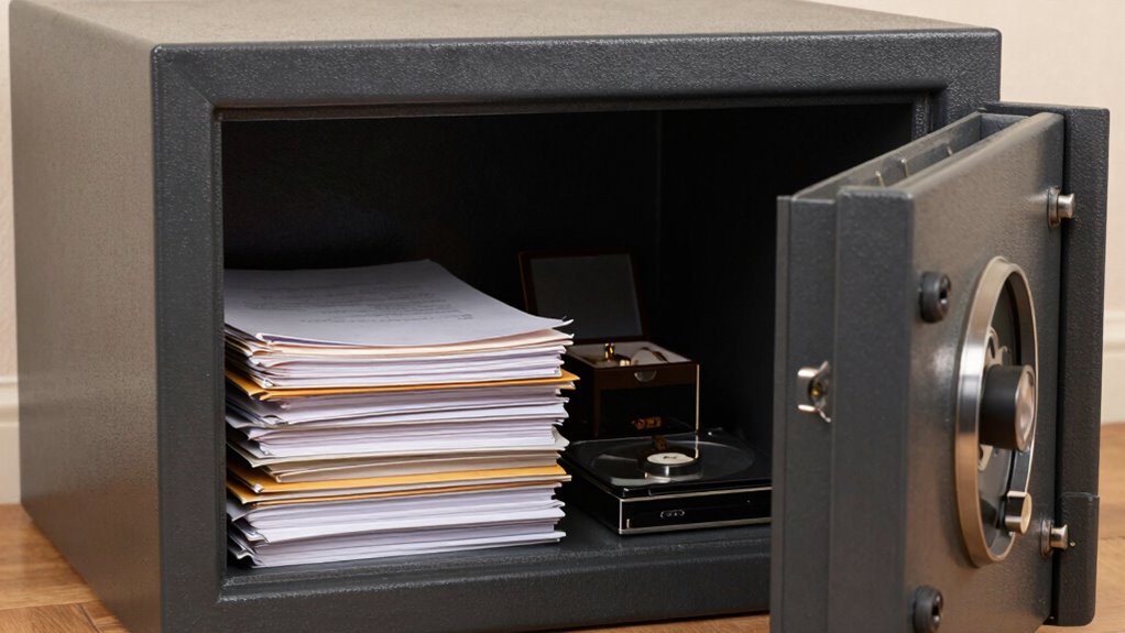 protect valuables in fireproof safes