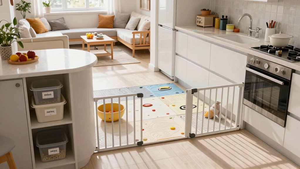 safe well lit clutter free home