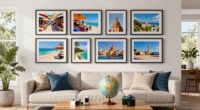 stylish travel memory decor