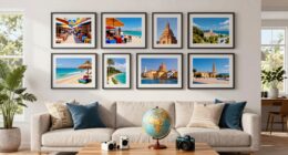 stylish travel memory decor
