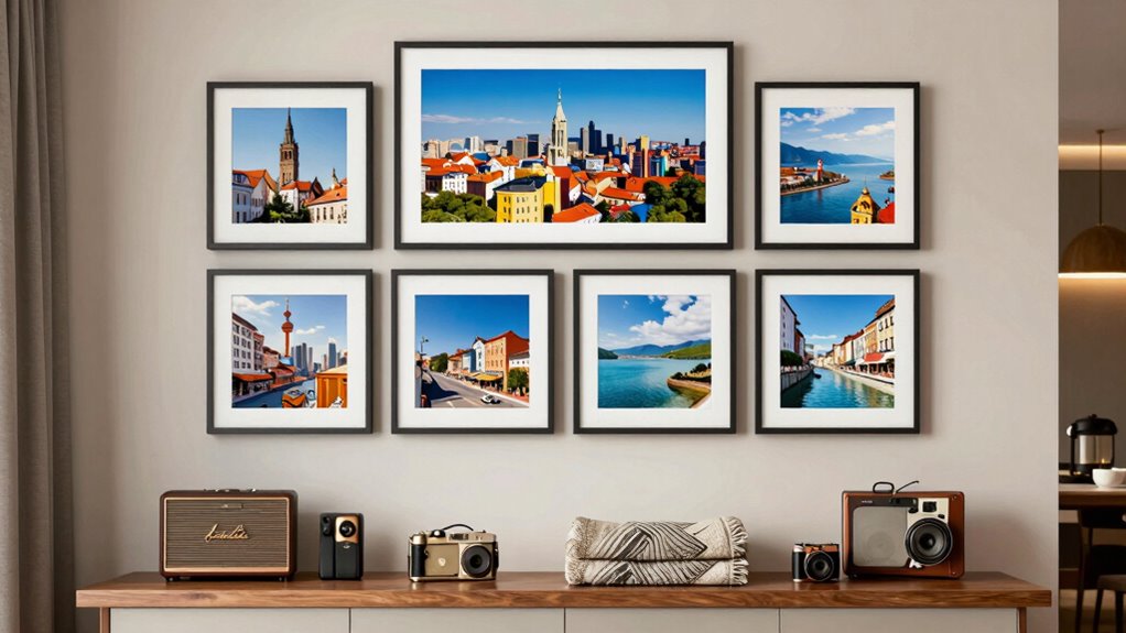 travel memories as decor
