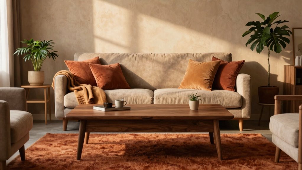 warm natural earthy tones