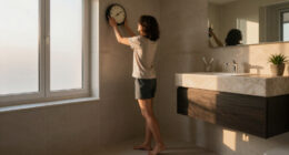 I Moved A Clock To My Bathroom, And It Changed My Morning Routine Forever